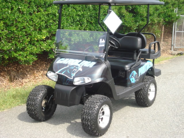 48V A/C Drive E-Z-GO RXV. Lifted w/ alloy wheels, custom paint