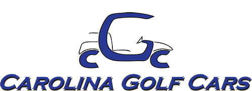 Carolina Golf Cars with text vector